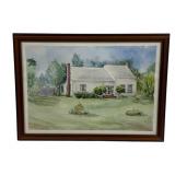 Artist Signed Watercolor 16 x 22