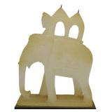 Carved Stone Elephant Figure 5x4x1.5