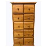 10 Drawer Storage Cabinet 30 x 16 x 6
