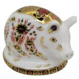 Royal Crown Derby Imari Piglet Figurine