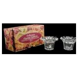Crystal Candleholders Set with Box 2"
