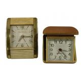 2 Westclox Travel Alarm Clocks