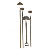 4 Antique Tools - 38", 44", 48", 54" Long