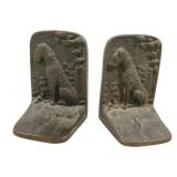 Iron Figural Dog Bookends