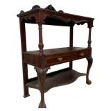 Chippendale Carved Mahogany Claw Foot Server