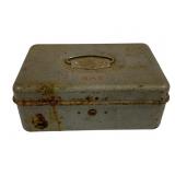 Metal Toolbox w/ Contents - 11 x 8 x 4.5