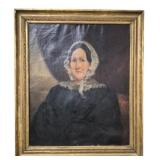 19th Century American School Portrait on Canvas