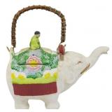 Vintage Banko Ware Elephant Teapot 8x8x4