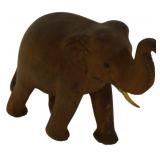 Miniature Carved Wood Elephant Figure 1.5x2x1