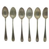 1800s English Sterling Assembled Set of 6 Spoons