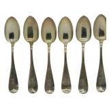 6 Coin Silver Harwood Brothers Spoons