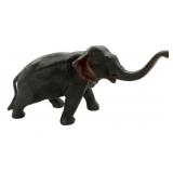 Patinated Brass Elephant Figure - as is