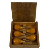 5 Wood Chisels w/ Box