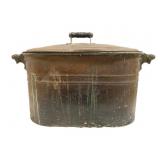 Antique Copper Lidded Ham Boiler