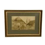 Antique Framed Photo - 14.5 x 11.5