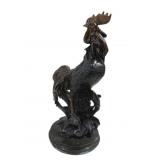 Bronze Rooster Statue - 15 x 10