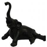 Vintage Metal Elephant Figure 4x3x2