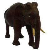 Vintage Wooden Elephant Figure 3x3.5x2