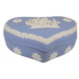 Vintage Wedgwood Jasperware Heart Trinket Box