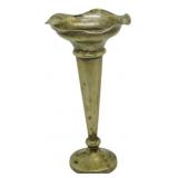 English "Hamo" Silver Plated Trumpet Vase 6"