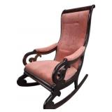 Thomas Day Carved Empire Rocking Chair