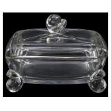 Tiffin Glass Box with Angel Figures 4x5x3.5