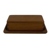 Sowe-Konsi Teak Wood Mid-Century Butter Dish