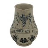 German Stoneware Pitcher - 4 3/4" Tall