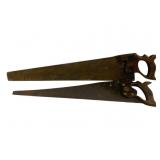 2 Antique Saws - 26", 29" Long