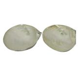 Pair Wallace Sterling Clamshell Bowls