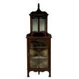 Victorian Rosewood Carved Corner Etagere