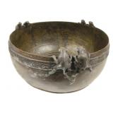 Large Bronze Pot with Monkeys - 8 x 29