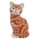 Royal Crown Derby Ginger Cat Figurine