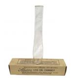 Aladdin Glass Chimney w/ Box - 15.5" Tall