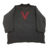 Vintage "V" College Sweater - Vintage XL