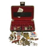 Jewelry Box w/ Contents - 7 x 4 x 2