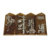 Antique Folding Sewing Box - 6.5 x 3.5 x 4