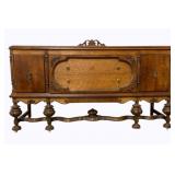 Vintage Carved Walnut Jacobean Sideboard