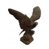 Hand Carved Large Wooden Eagle