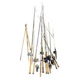 Assorted Fishing Rods & Reels