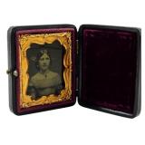 Daguerreotype of Elizabeth G. Eagar with Case