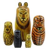 Animals Russian Nesting Doll Set 7"