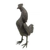 Bronze Rooster Statue - 19 x 16