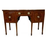 English inlaid Brandy Board, Spade Foot