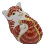 Royal Crown Derby Playful Ginger Kitten Figurine