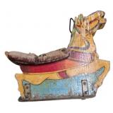 Vintage Wooden Carousel Fairground Horse