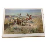 "The Broken Rope" print by Charles M. Russell