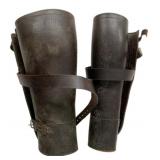 Vintage Pair Leather Gaiters