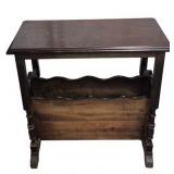 Vintage Magazine Trough Base Table