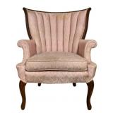 Vintage French Channel Back Armchair